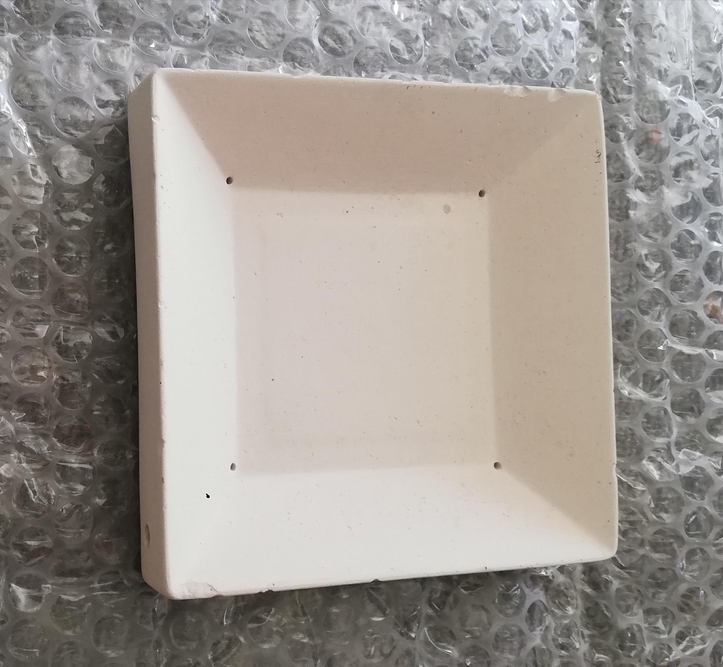 Füzyon cam çöktürme kalıbı-12x12cm-çay tabağı