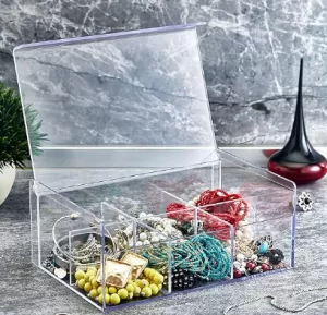 Alternative view of Şeffaf plastik 6 bölmeli kutu